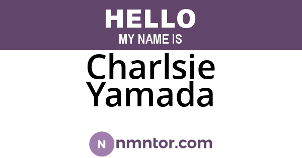 Charlsie Yamada
