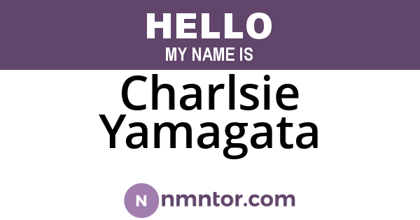 Charlsie Yamagata