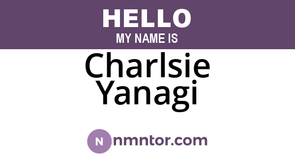 Charlsie Yanagi