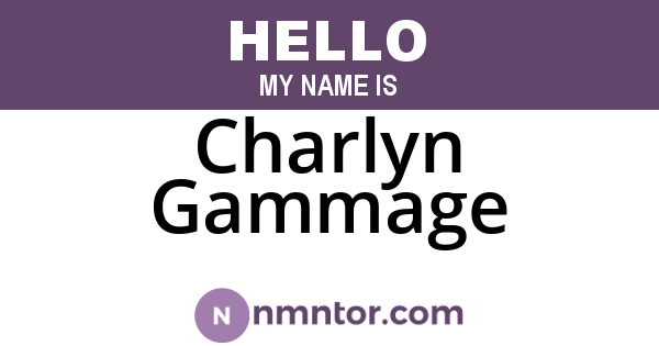 Charlyn Gammage