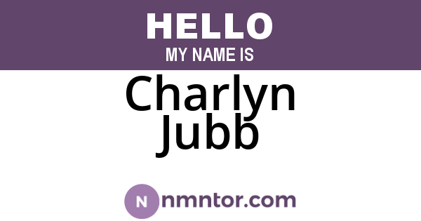 Charlyn Jubb