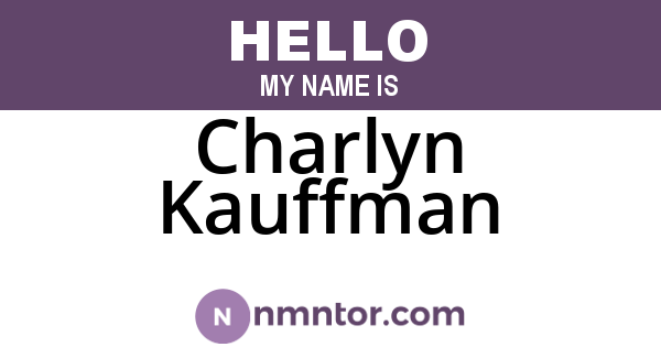 Charlyn Kauffman