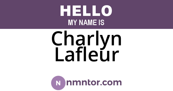 Charlyn Lafleur