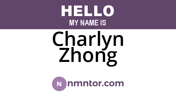 Charlyn Zhong