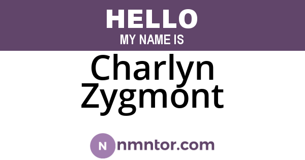 Charlyn Zygmont