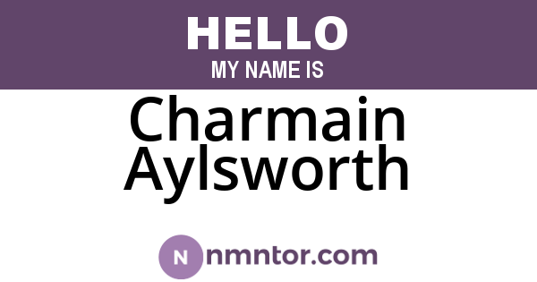 Charmain Aylsworth