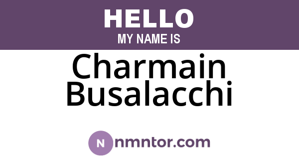Charmain Busalacchi