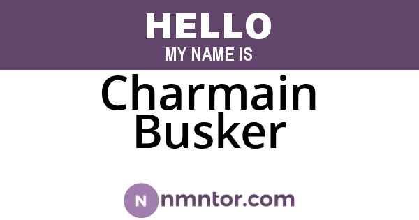 Charmain Busker