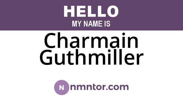 Charmain Guthmiller