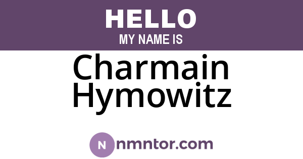 Charmain Hymowitz