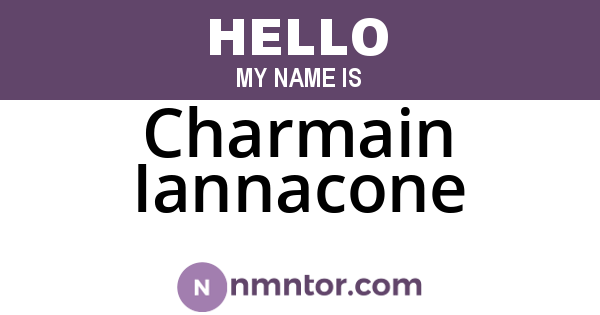 Charmain Iannacone
