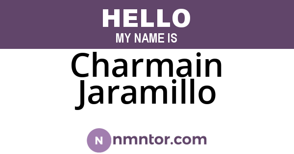 Charmain Jaramillo