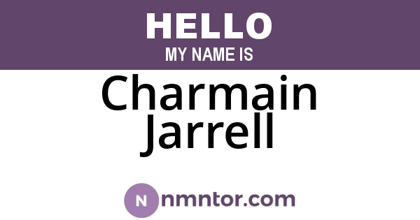 Charmain Jarrell