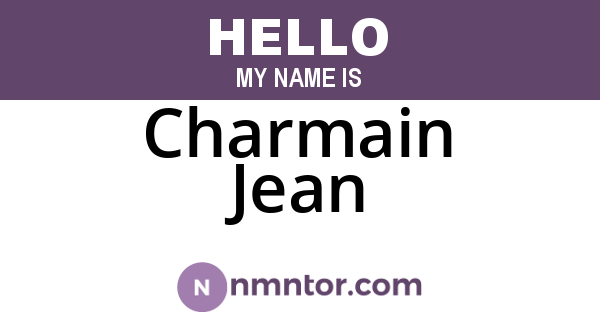 Charmain Jean