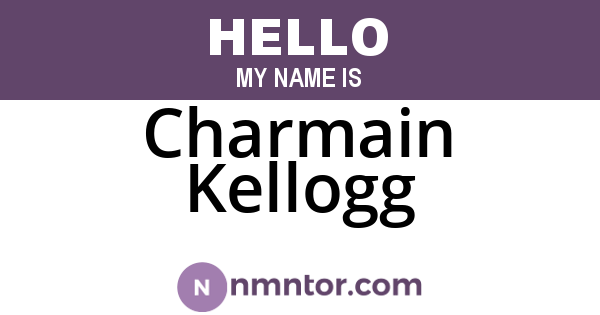 Charmain Kellogg