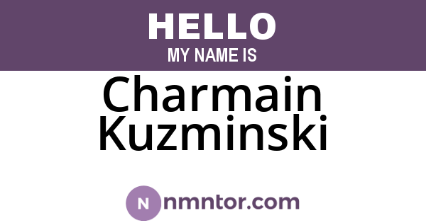 Charmain Kuzminski
