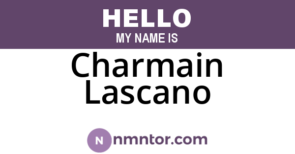 Charmain Lascano