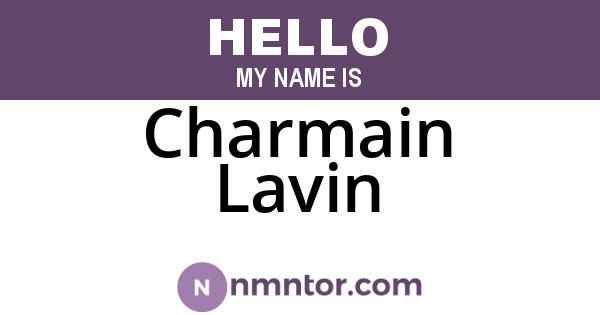 Charmain Lavin