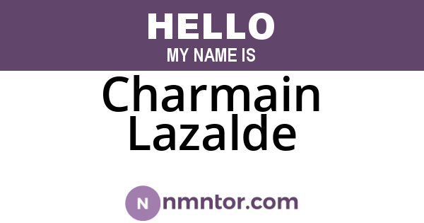 Charmain Lazalde
