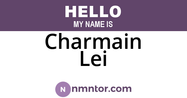 Charmain Lei
