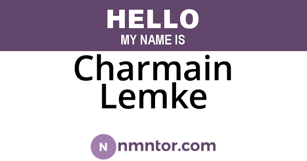 Charmain Lemke