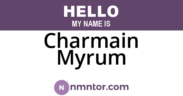 Charmain Myrum