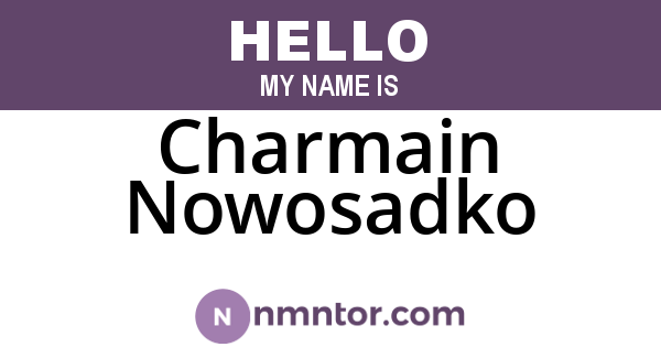 Charmain Nowosadko