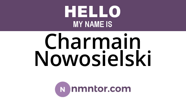 Charmain Nowosielski