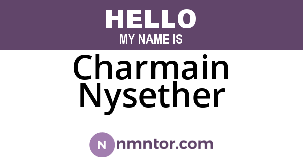 Charmain Nysether