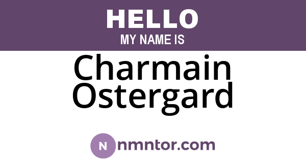 Charmain Ostergard