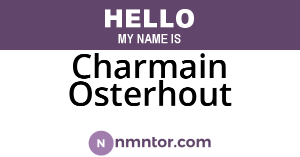 Charmain Osterhout