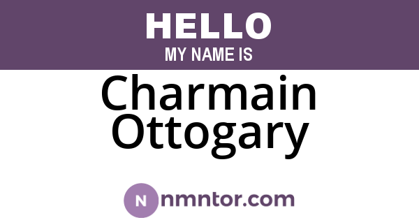 Charmain Ottogary