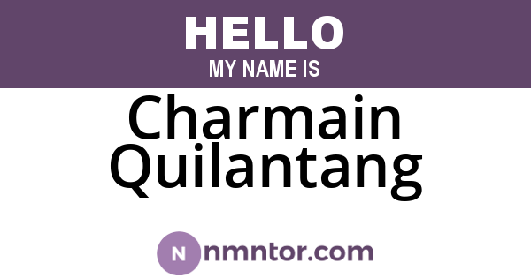 Charmain Quilantang