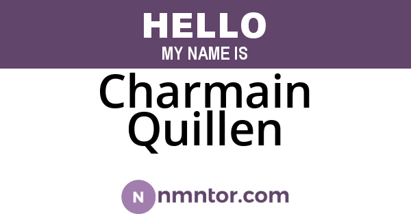 Charmain Quillen