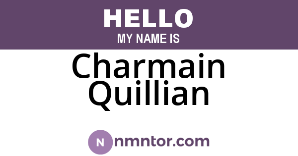 Charmain Quillian