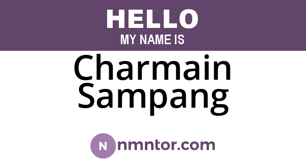 Charmain Sampang