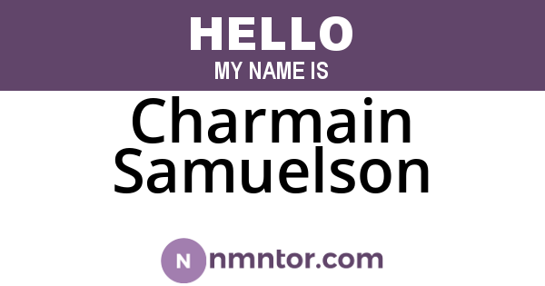Charmain Samuelson