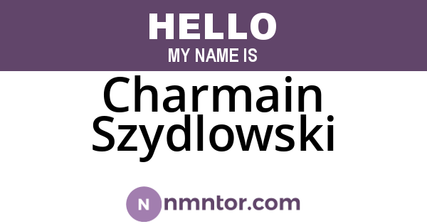 Charmain Szydlowski