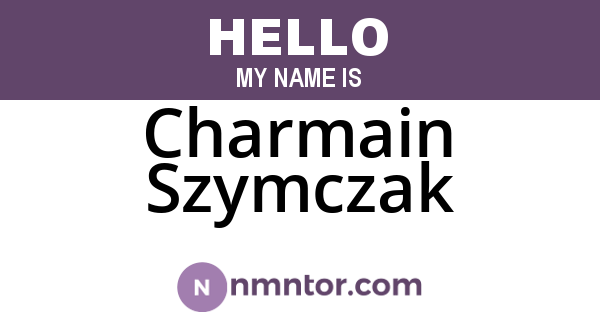 Charmain Szymczak
