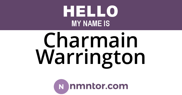 Charmain Warrington