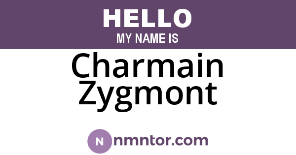 Charmain Zygmont