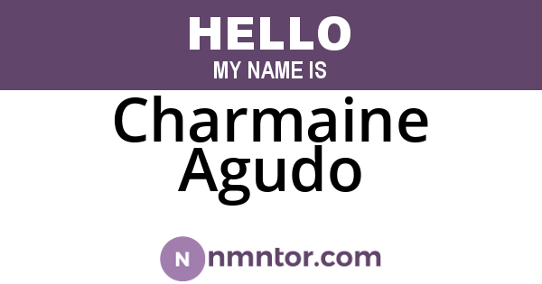 Charmaine Agudo