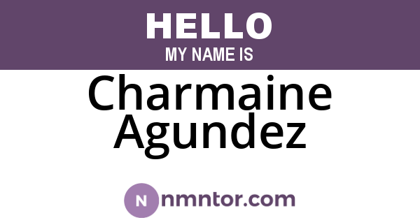 Charmaine Agundez