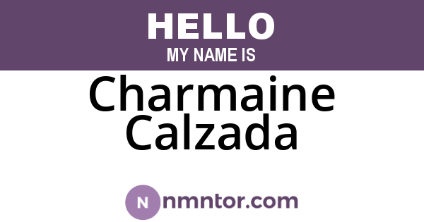 Charmaine Calzada