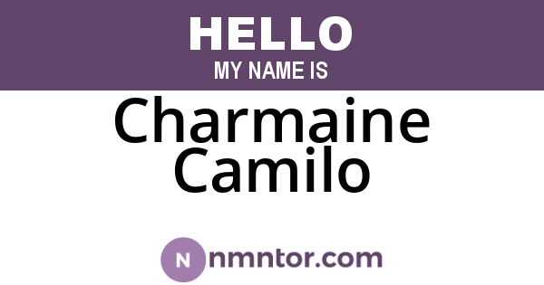 Charmaine Camilo