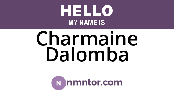 Charmaine Dalomba