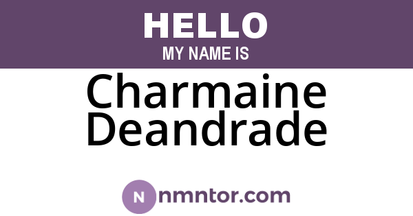 Charmaine Deandrade