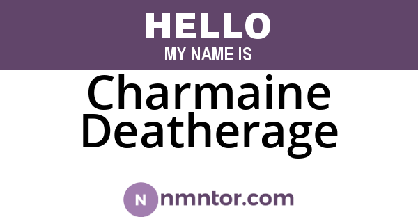 Charmaine Deatherage