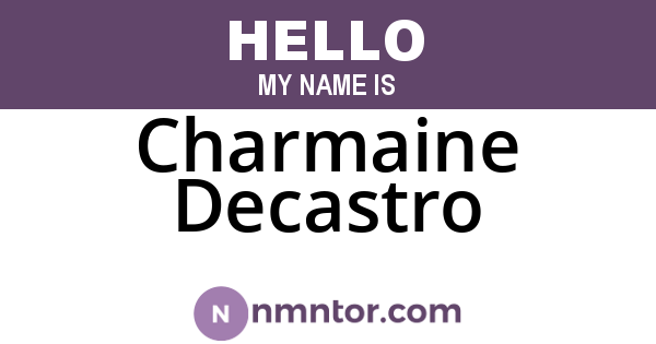 Charmaine Decastro
