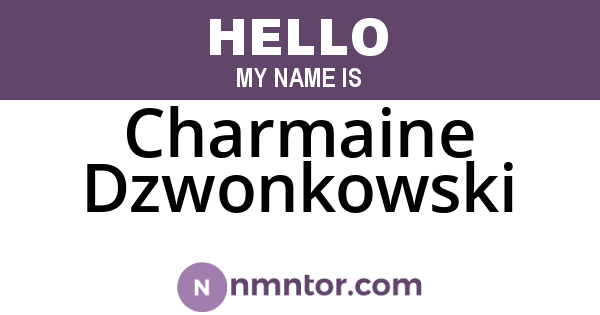 Charmaine Dzwonkowski